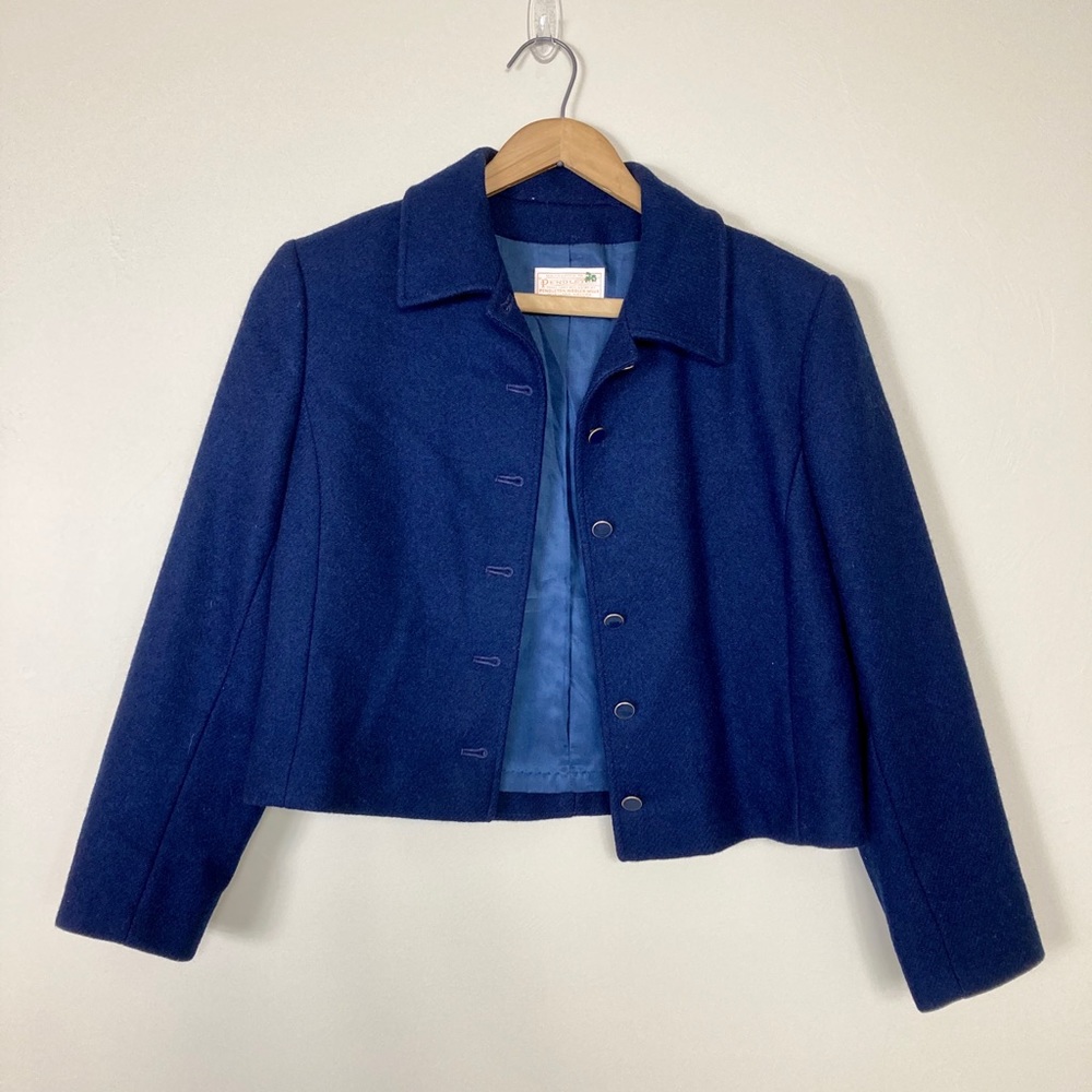 Pendleton navy vintage wool blazer, size 10
